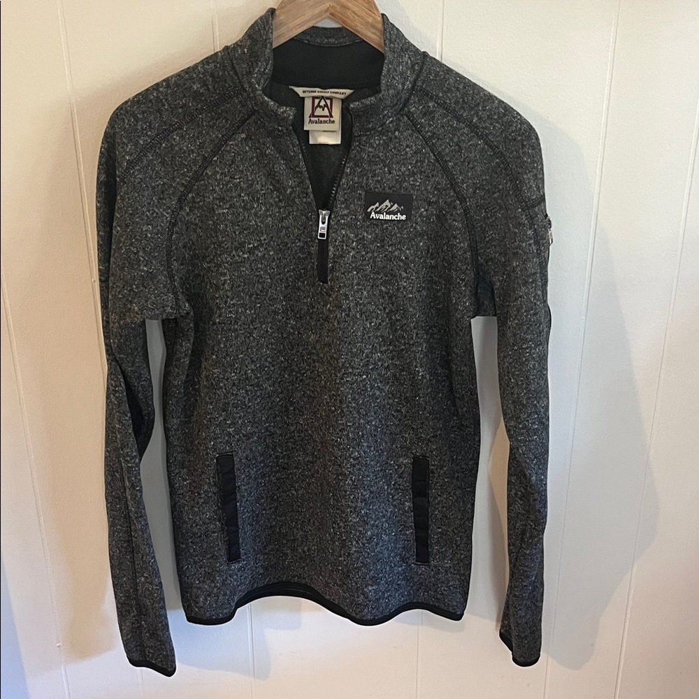 Avalanche Boy’s Charcoal Heather Half-Zip Sweater